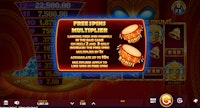 12 Masks of Fire Free Spins Multiplier Feature