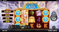 Amazing Link Hades slot interface with Mega, Major, Minor, and Mini jackpot values displayed.