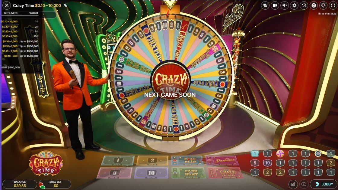 Live Casino game interface Live Casino game interface