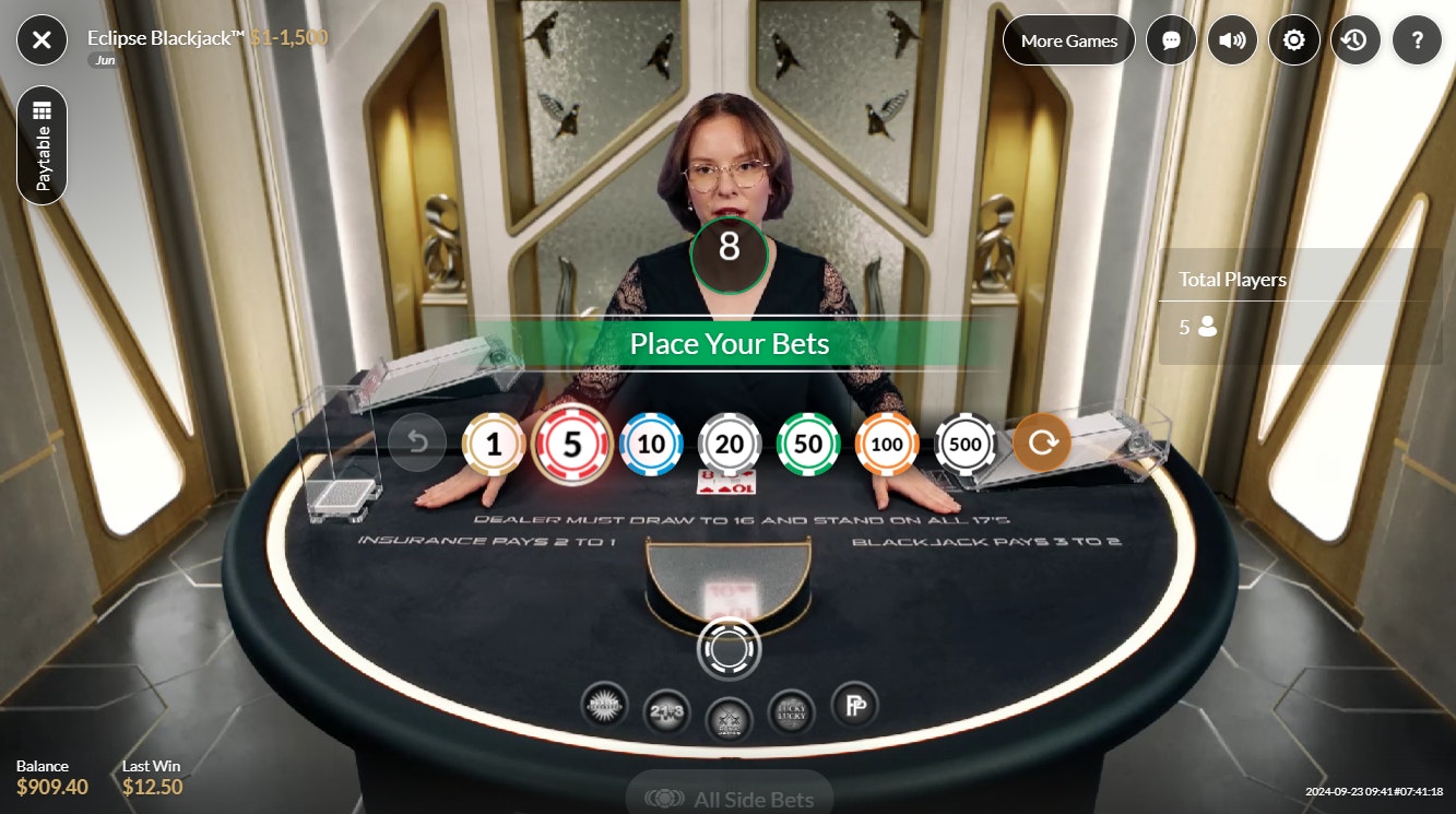 Eclipse Blackjackplacer des paris Eclipse Blackjackplacer des paris