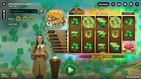 9 Pots of Gold online slot game showing free spins round
