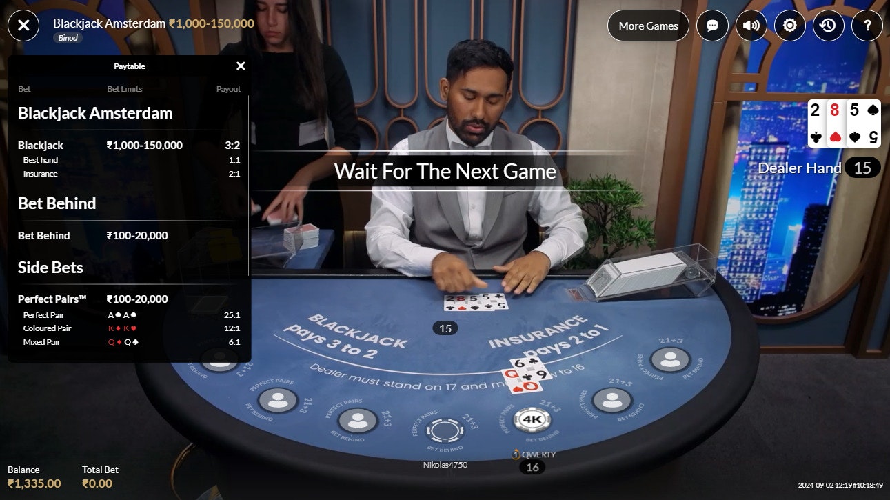 Blackjack table showing blackjack bets Blackjack table showing blackjack bets