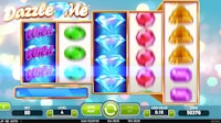 Dazzle Me online slot featuring wild diamonds and bells.