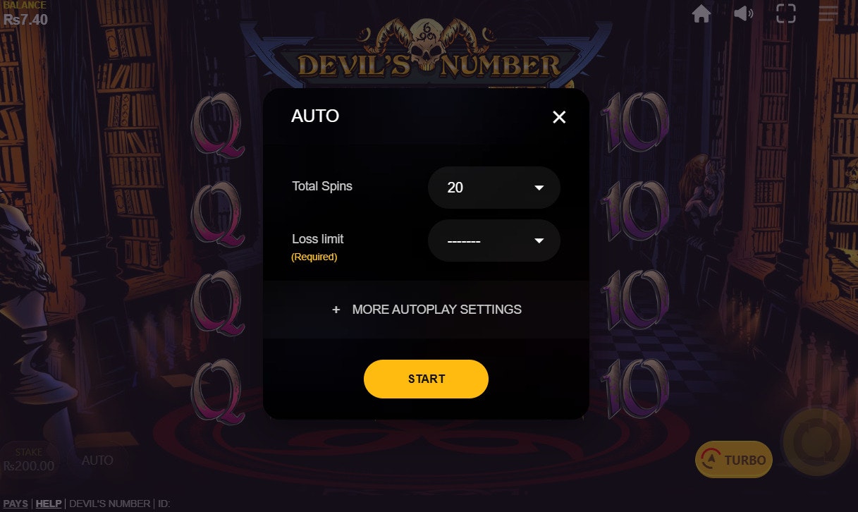 Devil's Number betting options Devil's Number betting options