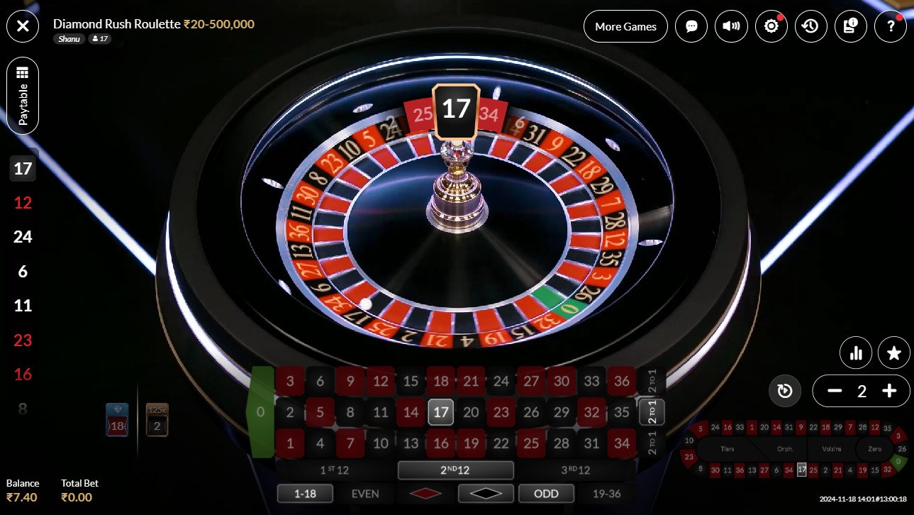 Diamond Rush Roulette Live Casino Diamond Rush Roulette Live Casino