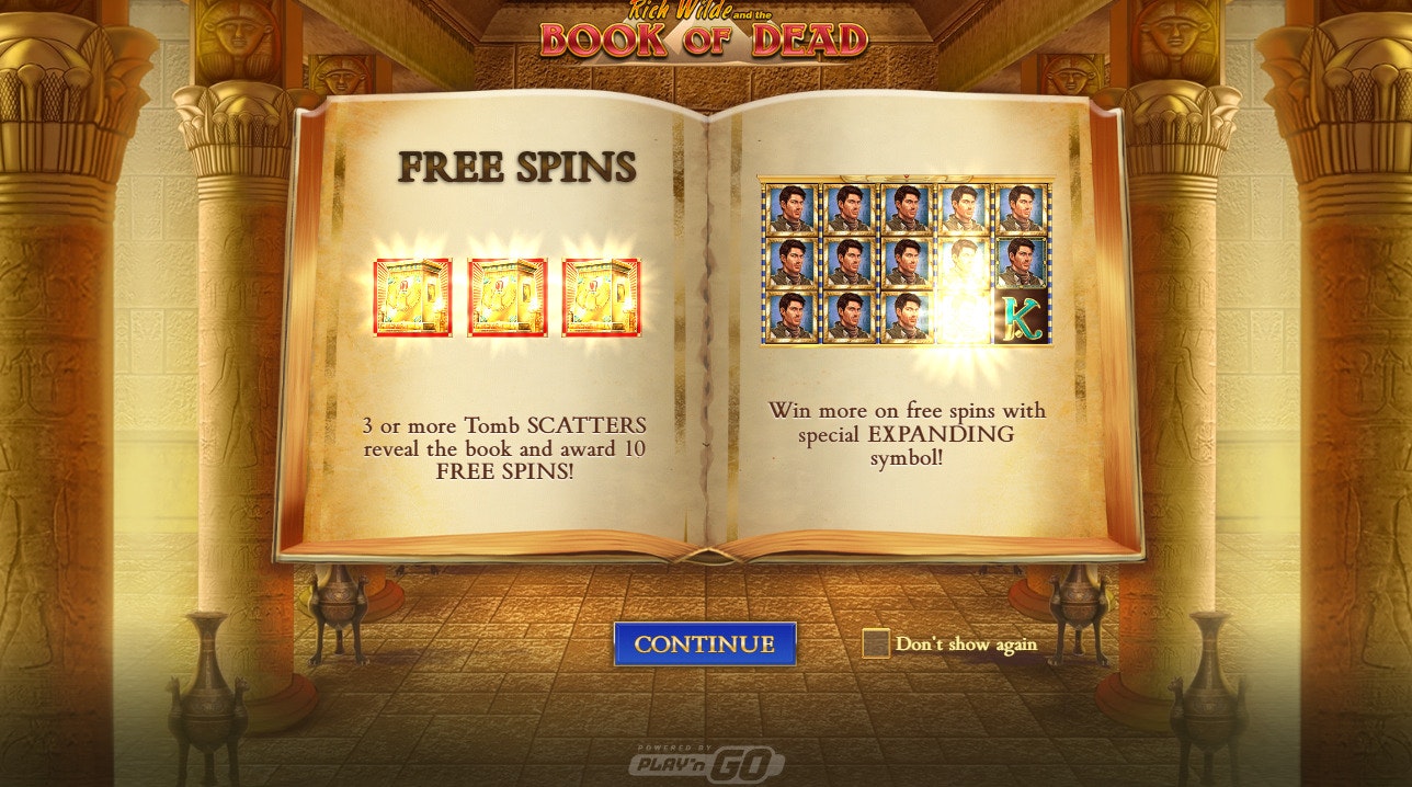 Book of Dead free spins feature Book of Dead free spins feature
