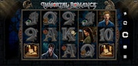 Immortal Romance slot with gothic symbols, vampire characters, and 243 ways to win.