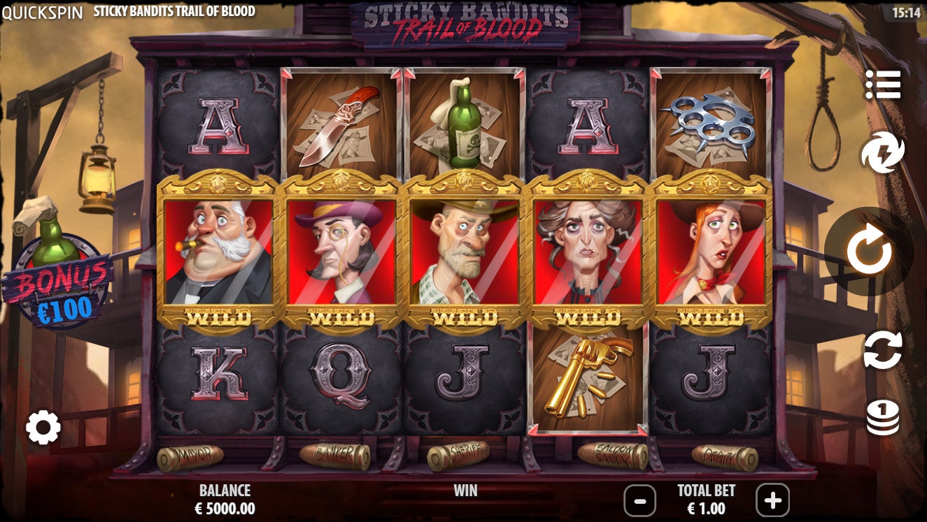 Sticky Bandits Trail of Blood Slot Sticky Bandits Trail of Blood Slot