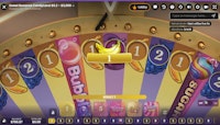 The Sweet Bonanza CandyLand live casino game wheel