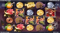 Wild Toro slot game screen featuring Matador and Toro symbols with vibrant Spanish-themed icons.