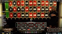 Live Casino table showing bets
