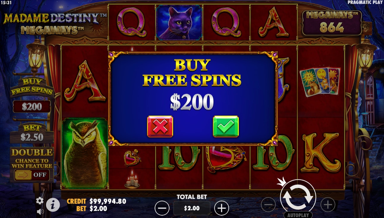 Madame Destiny Megaways Caractéristiques Madame Destiny Megaways Caractéristiques
