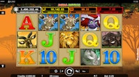 the Mega Moolah online slot game