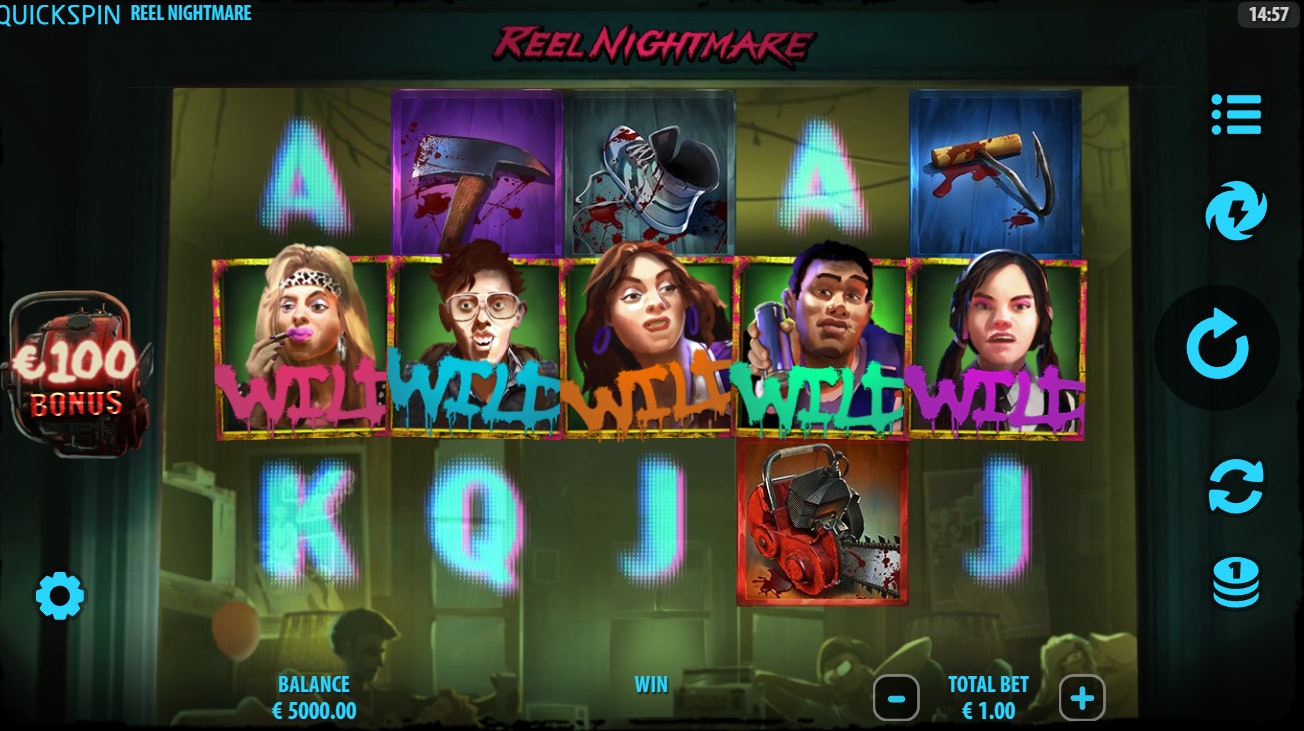 Reel Nightmare online slot pays big with 5 Wilds.. Reel Nightmare online slot pays big with 5 Wilds..