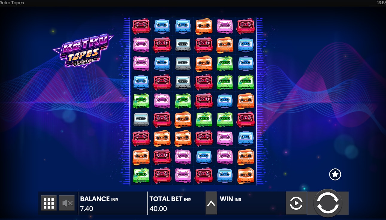 Retro Tapes game grid Retro Tapes game grid