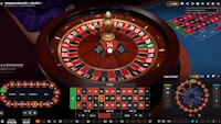 Roulette wheel spinning