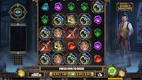 Tome of Madness slot screen with Rich Wilde and mysterious relics.