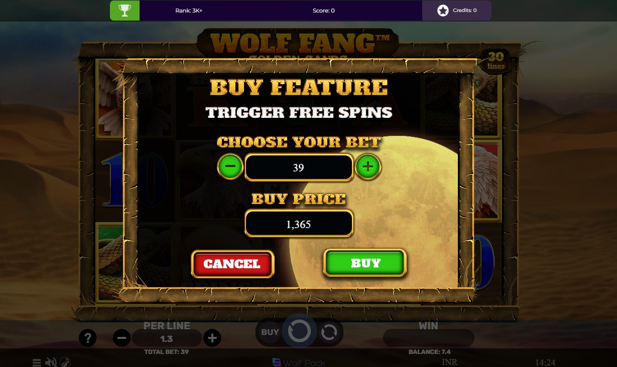 Wolf Fang - Golden Sands Caractéristiques Wolf Fang - Golden Sands Caractéristiques